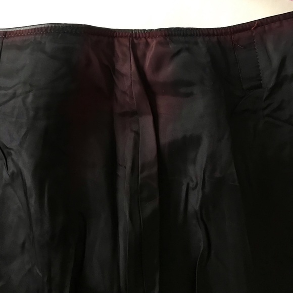 Vintage 60’s Fringed Western Black Leather Skirt - Picture 6 of 7